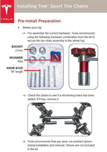 Load image into Gallery viewer, Model S Snow Chain - Trak Sport